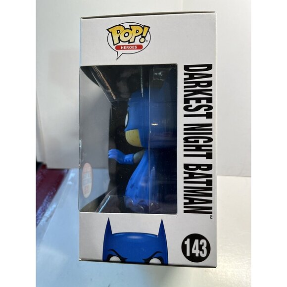 New! 2016 Funko Pop Vinyl Figure Darkest Night Batman #143 Vaulted NY Comic Con - Picture 2 of 5